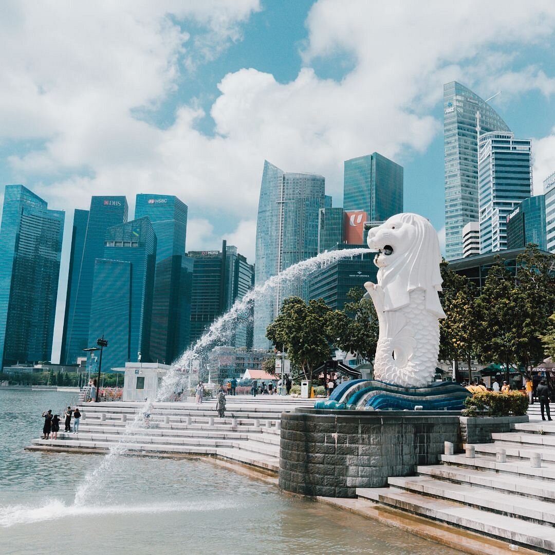 Singapore Marina Bay skyline, where to stay in Singapore for food allergy travelers