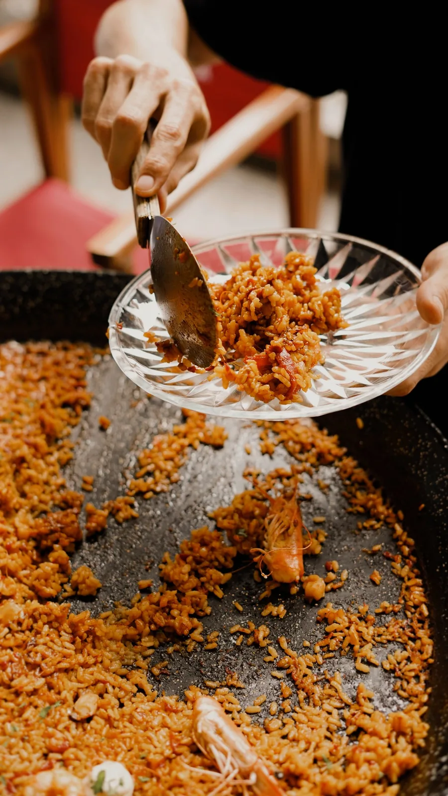 Spoon serving an Indonesian dish